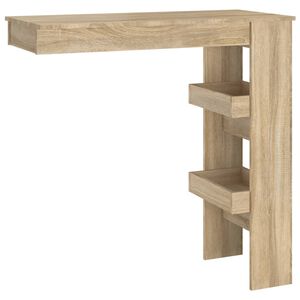 vidaXL Стенна Дъб сонома 102x45x103,5 см, инженерно дърво