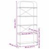 vidaXL Рафт за книги Сив Сонома 80 x 30 x 183 см Инженерно дърво