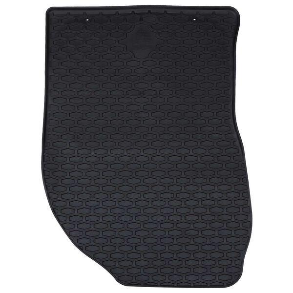 vidaXL Автомобилен килим 4 pcs Черен Каучук