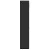 vidaXL Шкаф за съхранение, черен, 70x42,5x225 см, инженерно дърво