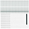 vidaXL Ограда с пост Зелен 1,4 x 100 m Стомана и PVC