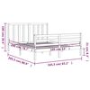 vidaXL Рамка за легло без матрак, 160x200 см, масивна чамова дървесина