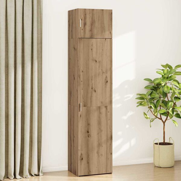 vidaXL Служебен шкаф 3 pcs Дъб