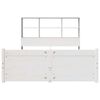vidaXL Легло с етажерка за книги, без матрак, 120x200 см, бор масив
