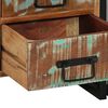 vidaXL Нощен шкаф Многоцветен 40 x 35 x 50 см регенерирано дърво масив