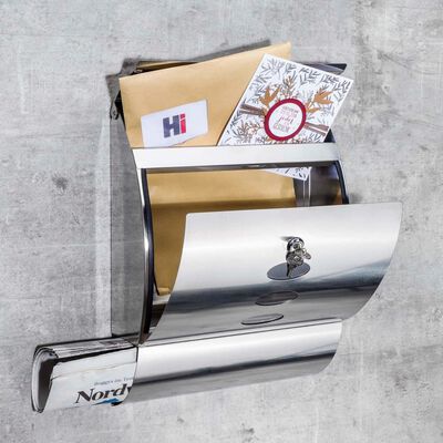 HI Пощенска кутия, неръждаема стомана, 30x12x40 см