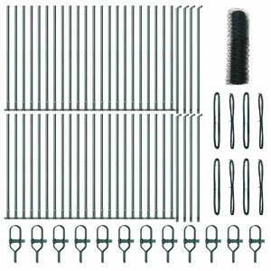 vidaXL Стълб за ограда. Зелено