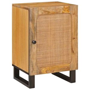 vidaXL Шкаф за баня Кафяво 38 x 33 x 58 см Солидно мангово дърво