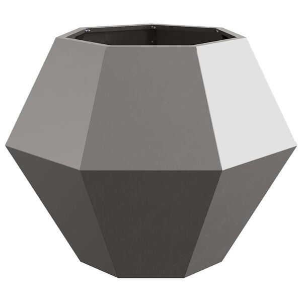 vidaXL Кашпа Ръждясало 75 x 75 x 60 см Патинираща стомана