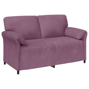 vidaXL Двуместна софа Лилаво 158 x 83 x 95 см Кадифе