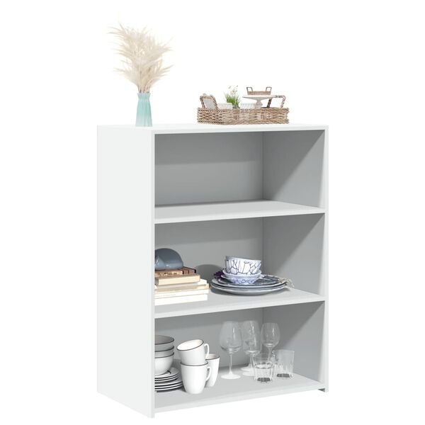 vidaXL Бюфет, бял, 70x41x93 см, инженерно дърво