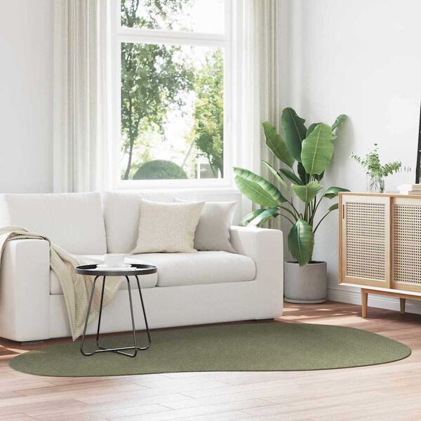 vidaXL Килими за помещение HUARTE Горско зелено 160 x 230 cm Полиестер