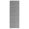 vidaXL Килим за открито, ARAKIL черен, 80x250 см, PP