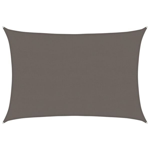 vidaXL Платно-сенник, 160 г/м&sup2;, антрацит, 5x6 м, HDPE