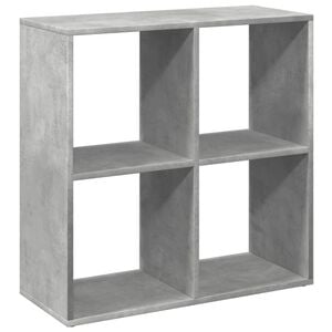 vidaXL Разделител за стая / библиотека, бетонно сив, 69,5x29x69,5 см