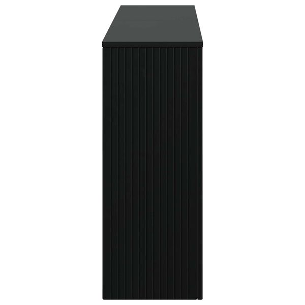 vidaXL Конзолна маса Черен 155 x 29 x 74 см Инженерен дървен материал