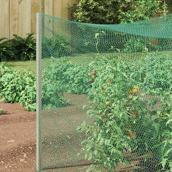 vidaXL Мрежа за защита на птиците Зелен 2 x 10 m HDPE