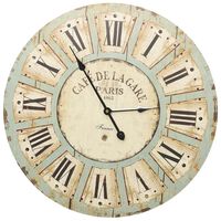 vidaXL Стенен часовник, многоцветен, 60 см, МДФ