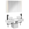 vidaXL Комплект шкафове за баня 4 pcs Бяло 103,5 x 15,5 x 70 см