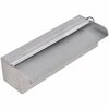 vidaXL Правоъгълен фонтан за басейн, LED, неръждаема стомана, 30 см