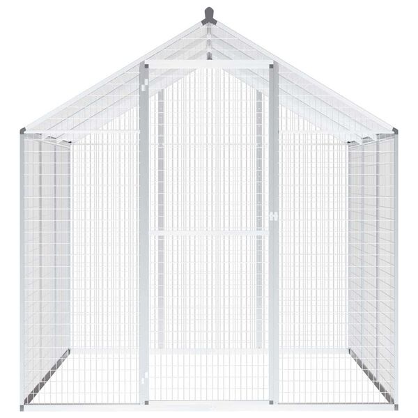 vidaXL Кокошарник, алуминий, 183x178x194 см