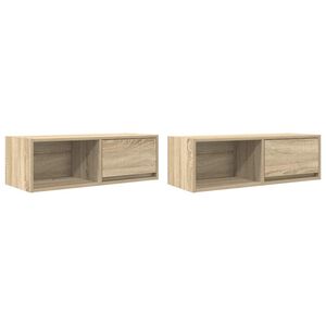 vidaXL ТВ шкафове 2 бр дъб сонома 80x31x25,5 см инженерно дърво