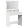 vidaXL Тоалетка Бяло 78,5 x 41 x 135 см Инженерна дървесина