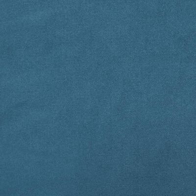 vidaXL Табуретка, синя, 77x55x31 см, кадифе