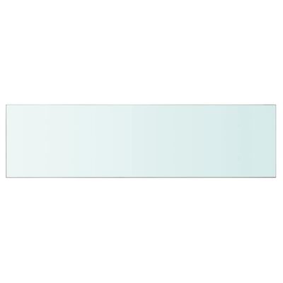 vidaXL Плоча за рафт, прозрачно стъкло, 100 x 30 см
