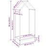 vidaXL Стойка за дърва, 40x25x90 см, студеновалцувана стомана