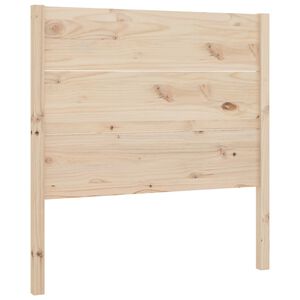 vidaXL Табла за спалня, 81x4x100 см, борово дърво масив