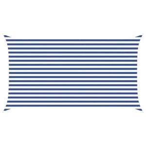 vidaXL Слънчево платно за сянка Синьо и бяло 4,5 x 2,5 м