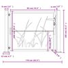 vidaXL Градинска порта 100x100 см, дизайн с кортен стомана и трева