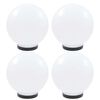 vidaXL Градински сфери за LED лампи, 4 бр, 25 см, PMMA
