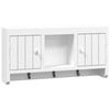 vidaXL Шкаф за ключове бял 40x8,5x20 см инженерно дърво и стомана