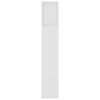 vidaXL Табла за легло тип шкаф, бяла, 220x18,5x104,5 см
