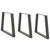 vidaXL Крака за трапезна маса, V-образни, 3 бр., антрацит, 70x(72-73,3) см, стомана