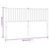 vidaXL Метална резервна табла за легло, бяла, 160 см