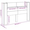 vidaXL Облегалка за глава с рафт Димян дъб 160 x 16,5 x 103,5 cm