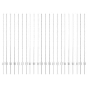 vidaXL Стълб за ограда. 22 pcs Сребрист 180 cm Стомана