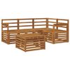 vidaXL Комплект дивани за открито 5 pcs Естествен