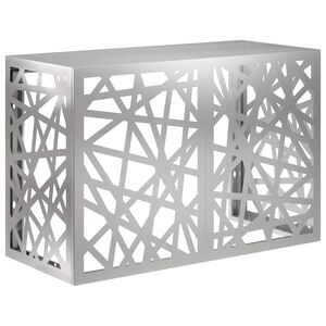 vidaXL Покритие за климатик Сребристо 90 x 40 x 60 см