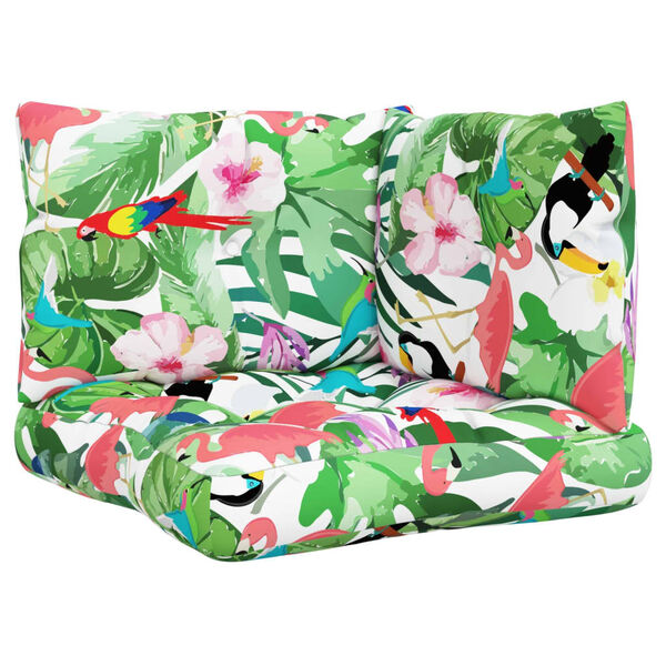 vidaXL Палетни възглавници, 3 бр, многоцветни, плат Оксфорд