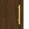 vidaXL Сайдборд, Кафяв дъб, 69,5x34x90 см, инженерно дърво