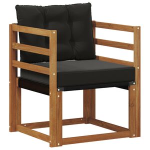 vidaXL 2 Брой Външен диван Солидно акациево дърво Естествен