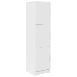 vidaXL Висок шкаф Бяло 31.5 x 32 x 122.5 см