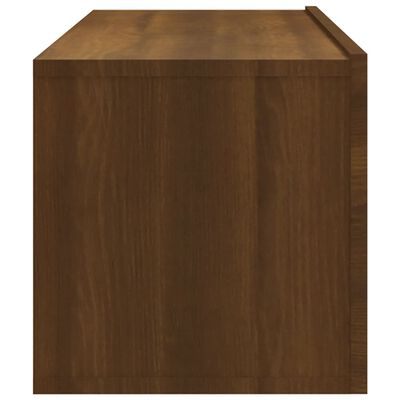 vidaXL ТB шкафове, 2 бр, кафяв дъб, 100x30x30 см, инженерно дърво