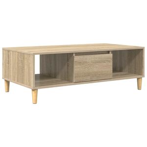vidaXL Масичка за кафе Сонома дъб 102 x 55 x 35 см Инженерна дървесина