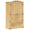vidaXL Гардероб "Corona" 101x52x170 см, масивна дървесина, бор