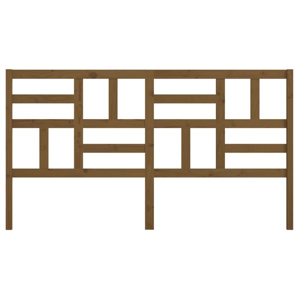 vidaXL Горна табла за легло, меденокафява, 206x4x104 см, бор масив